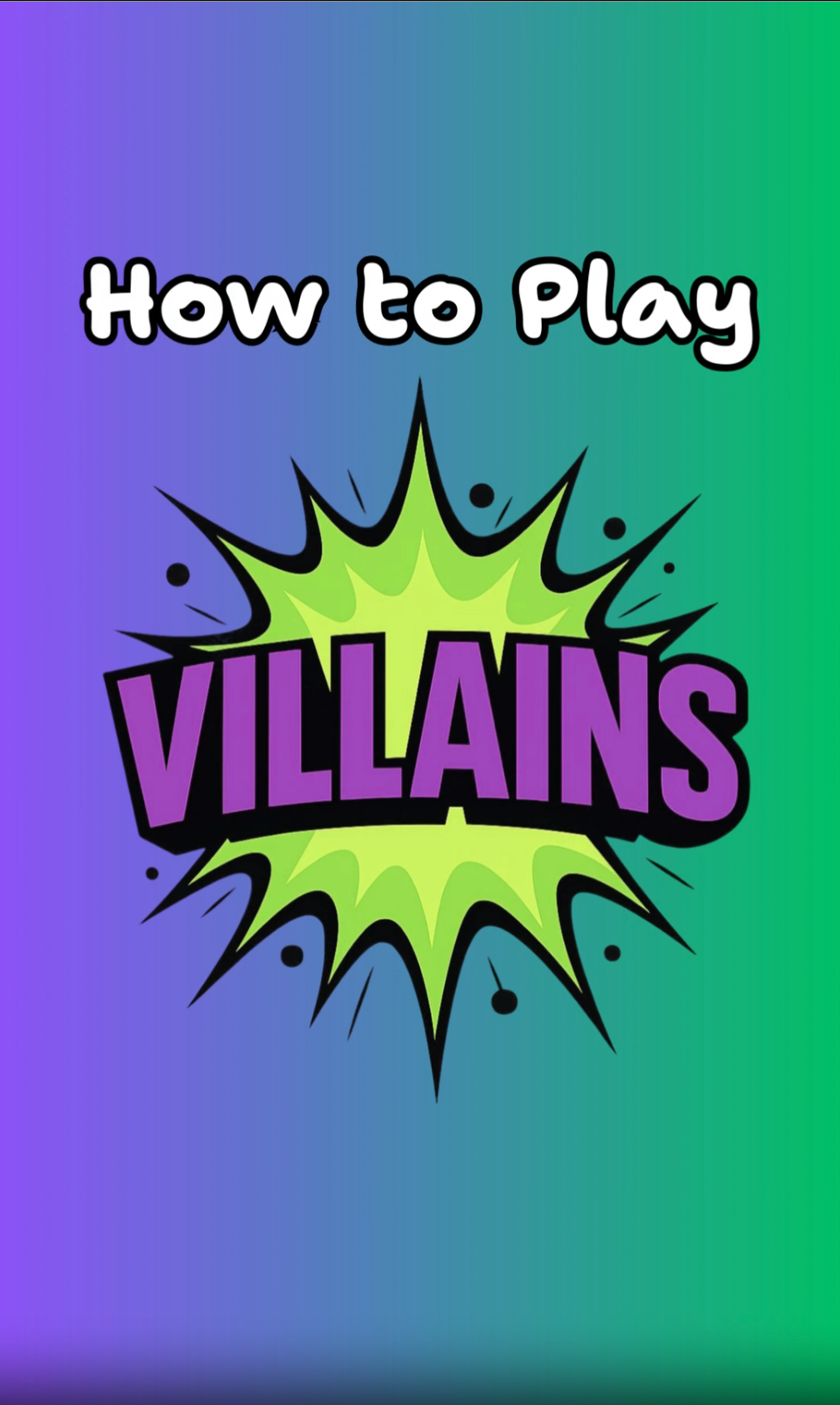 Villains Card Game